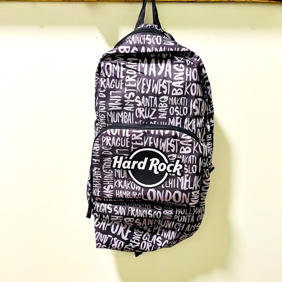 Hard Rock Cafe Handbags - NWT Hard Rock Cafe World Cities Backpack Convertible Pocket Bag